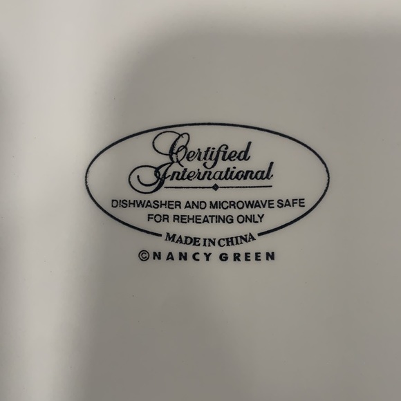 Certified International Nancy Green Dinner Plate- Talevera pattern - Picture 3 of 4